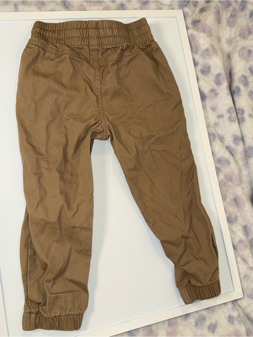 Classic Brown Kids Elastic-Waist Formal Pants